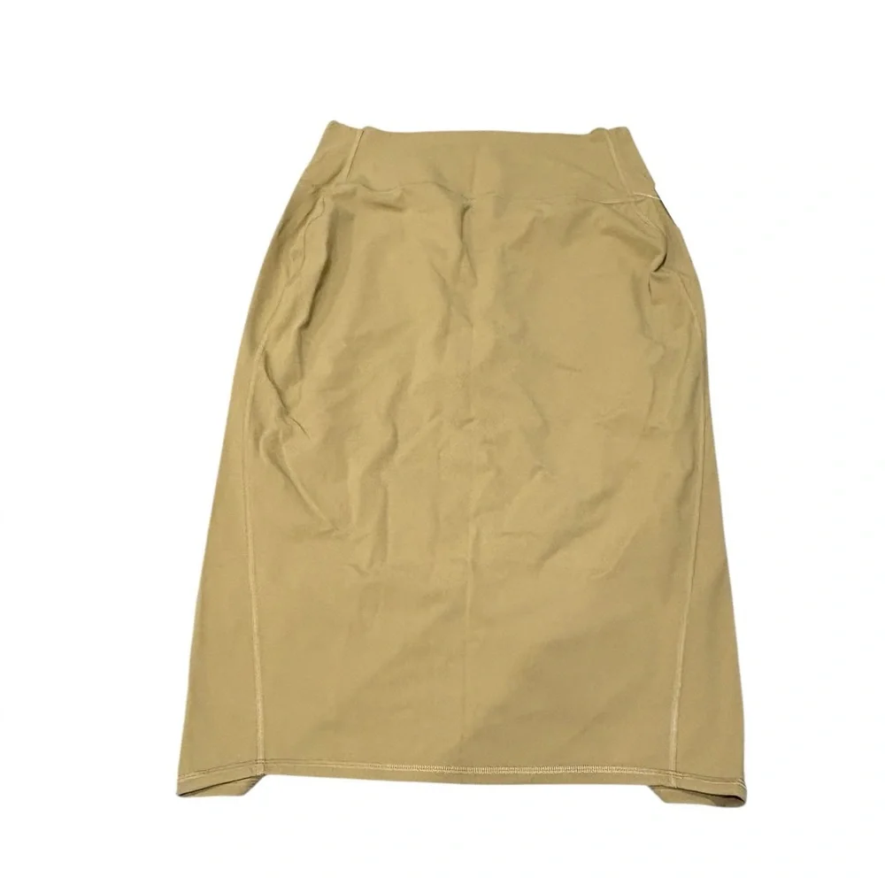 NWT LULULEMON Nulu Slim-Fit High-Rise Skirt Color Filbert Tan Size 12